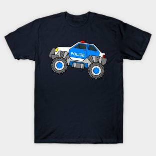 Police Monster Truck Cop Car T-Shirt